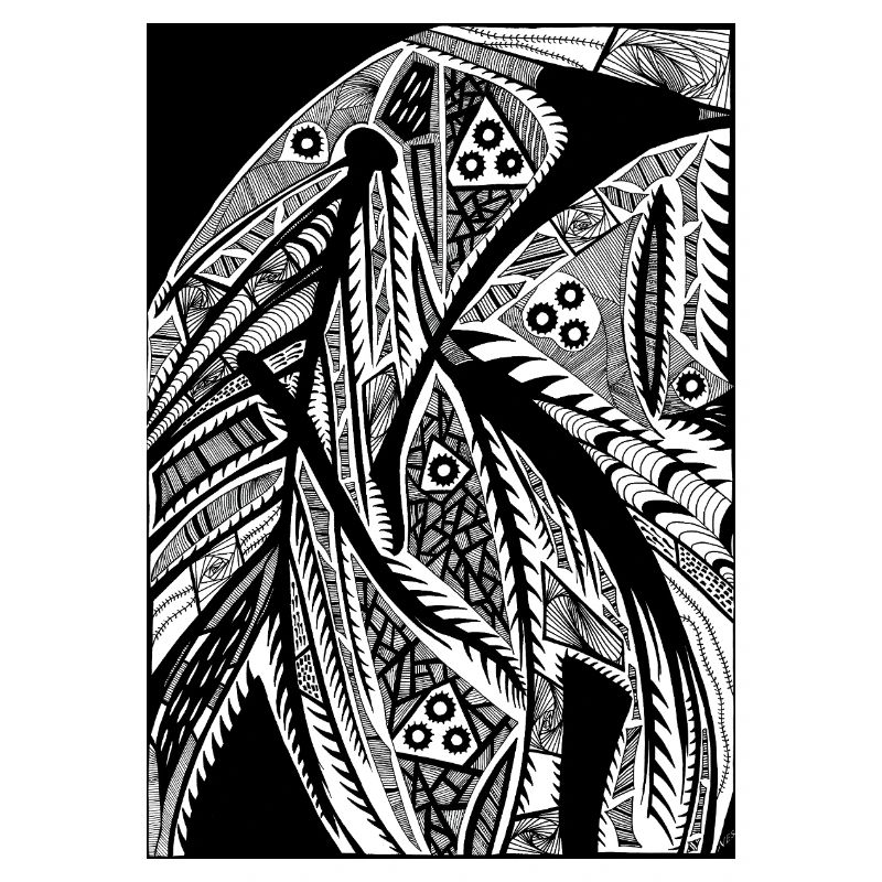 Black and White Abstract Design No. 2