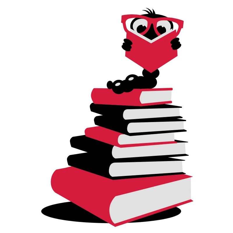 A bookworm reading