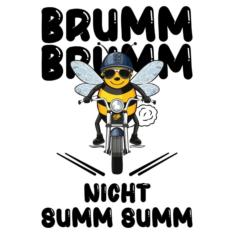 Bee Motorcycle Buzz Buzz Not Buzz Buzz Black