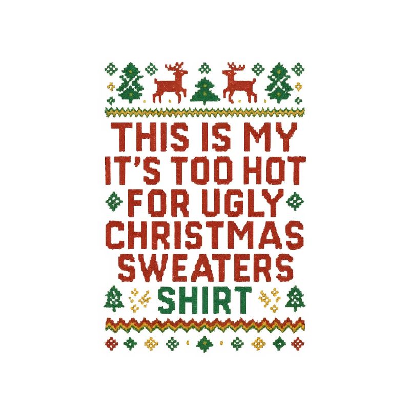 Chemise pull de Noël moche