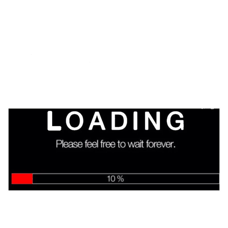 Scrolling Loading Bar University Funny Print