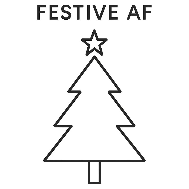 Minimalistischer Weihnachtsbaum