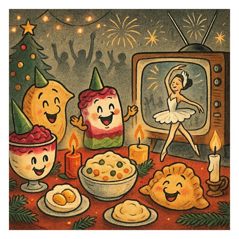 Christmas Magic Swans Dancing