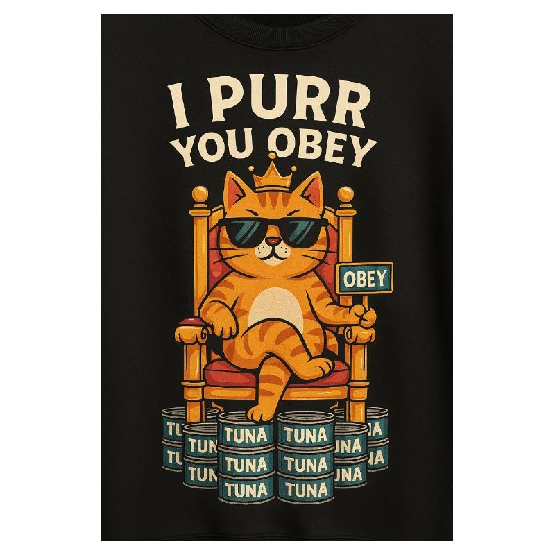 Commandes du roi des chats avec du thon