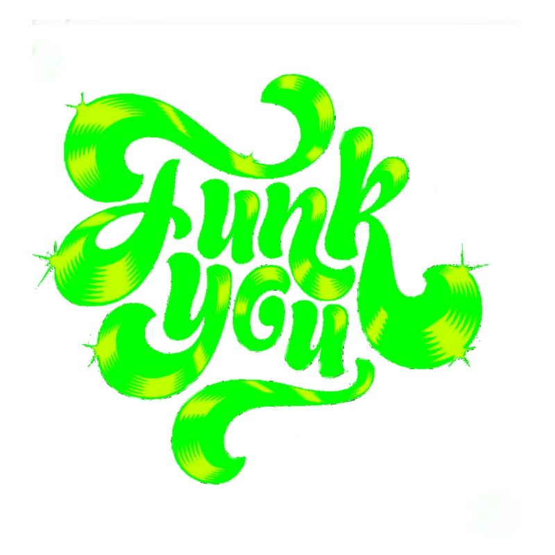 Conception de texte punk néon vert