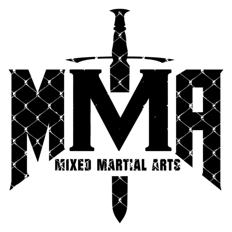 Mixed Martial Arts Cage Grid Design MMA Fighter
