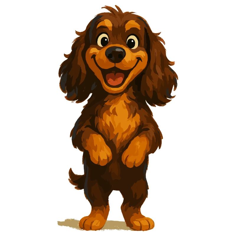 Cocker Spaniel Grinning Broadly