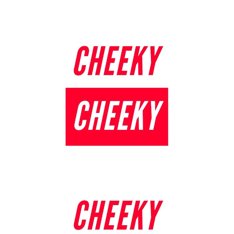 Cheeky Block Typography