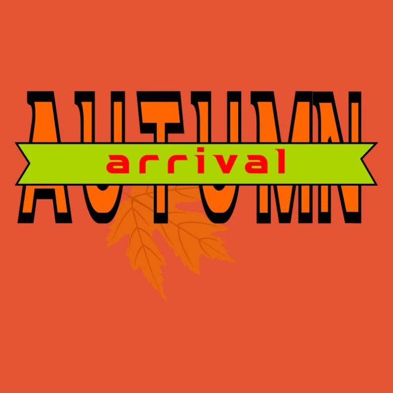 Automne Feuille Arrivée Design Graphique