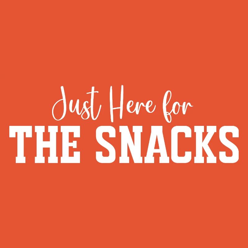 Snack Time Bold Typography Tee Print