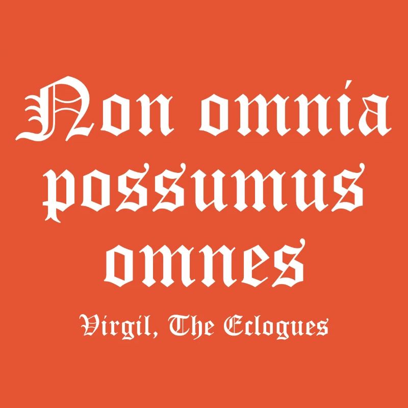 Non omnia possumus Gothic Tee