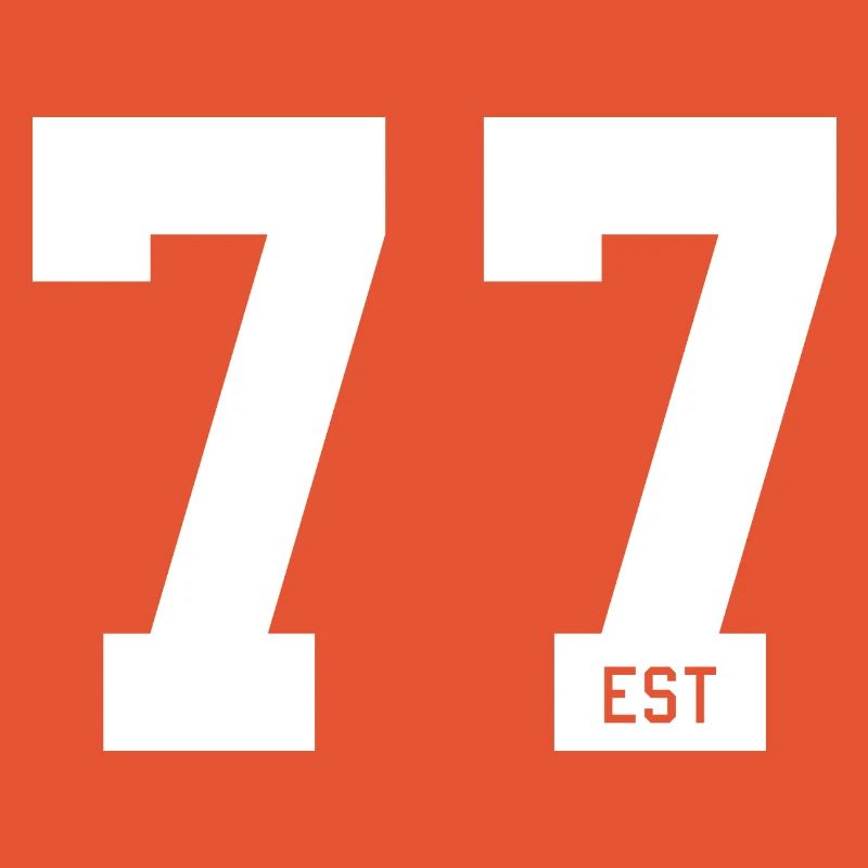 77 EST – Bold Typo & Foundation Style