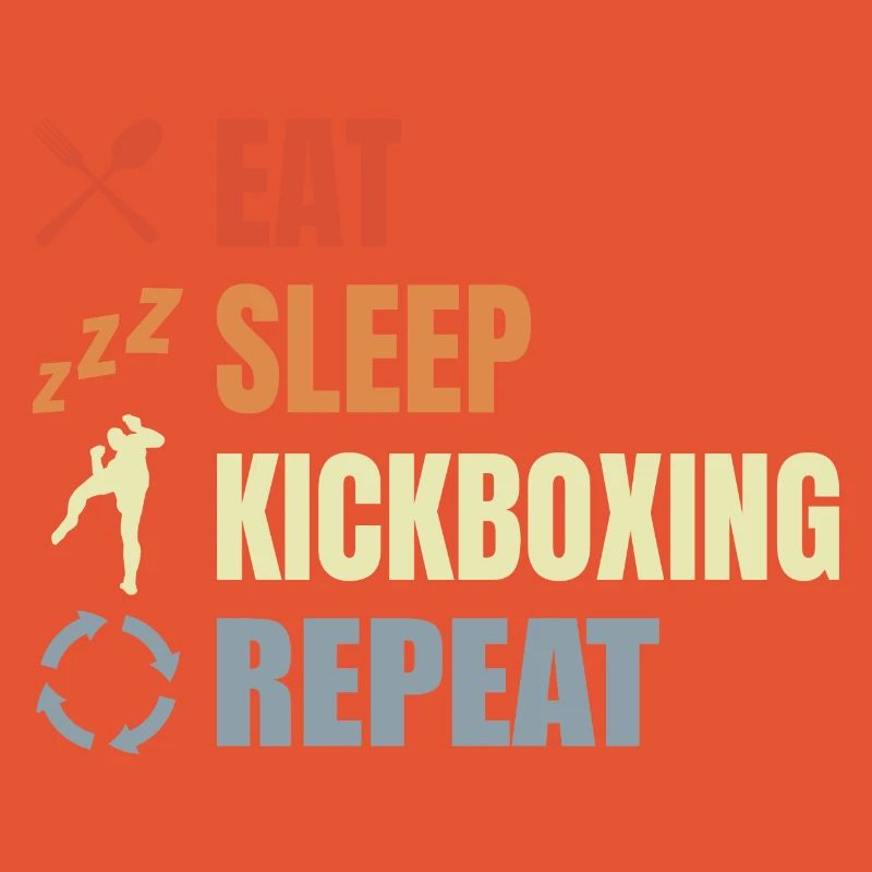 Manger du sommeil Kickbox Répéter
