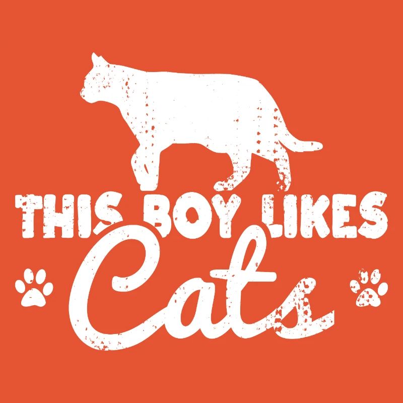 Ce garçon aime les chats
