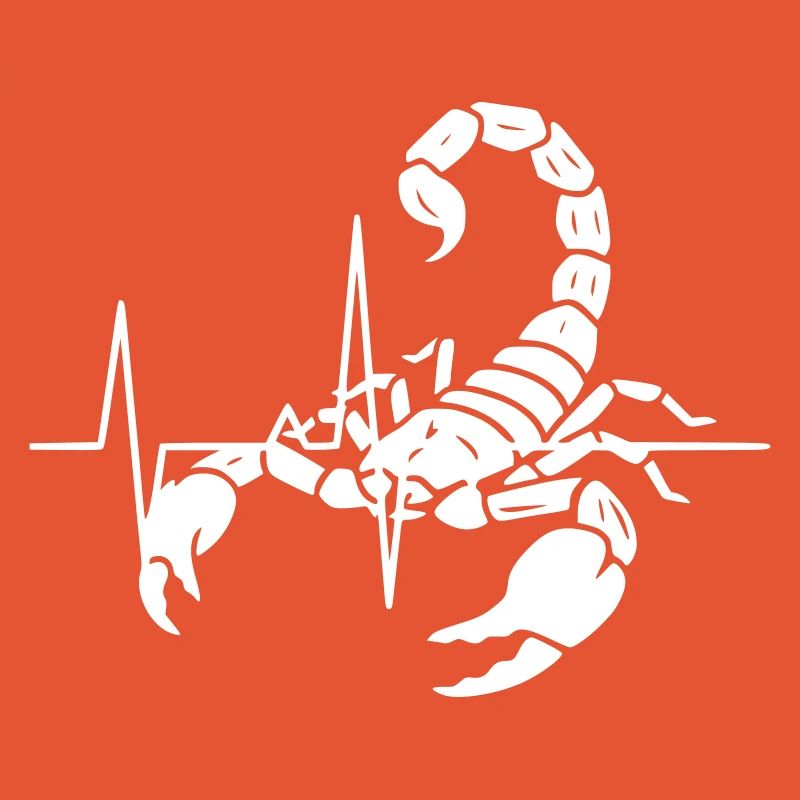 Silhouette du Scorpion ECG Clean Vector
