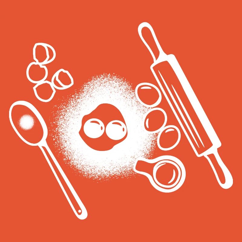Dessin des ingrédients de cuisson