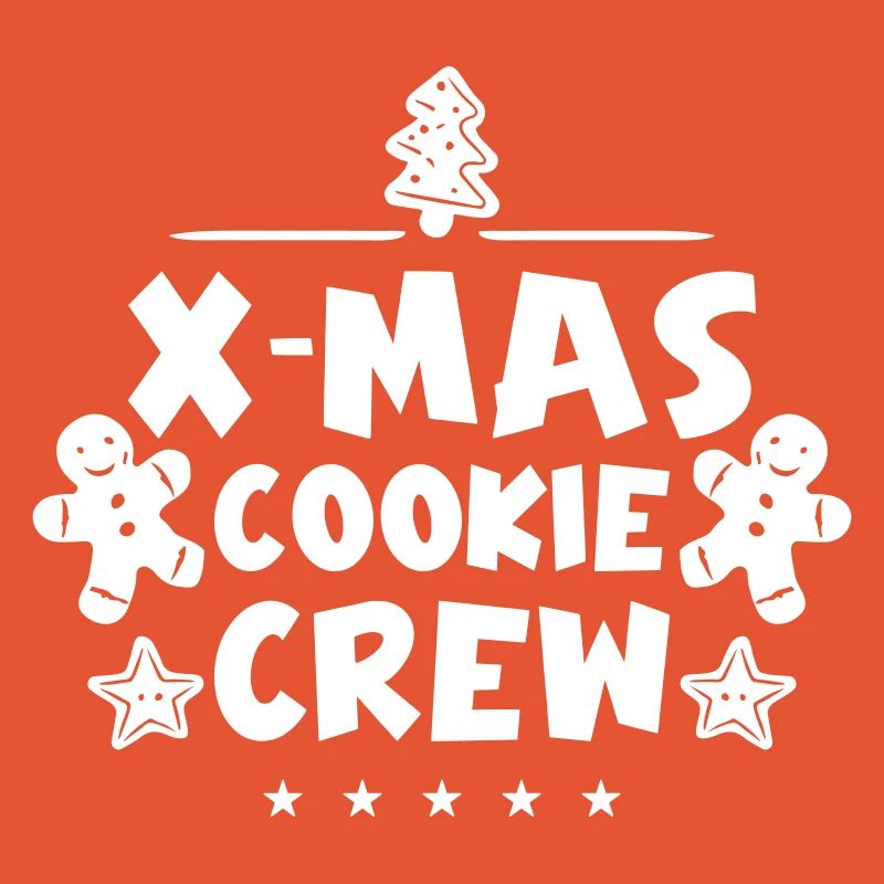 Équipe de cuisson des biscuits de Noël