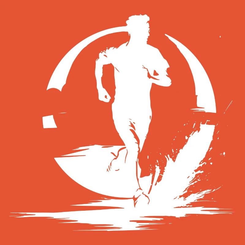 Dessin de garçon marathon