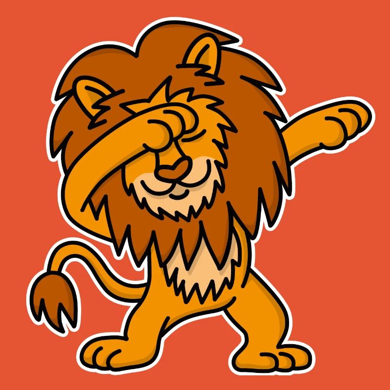 Dab dabbing dabbin' lion dance funny kids gift