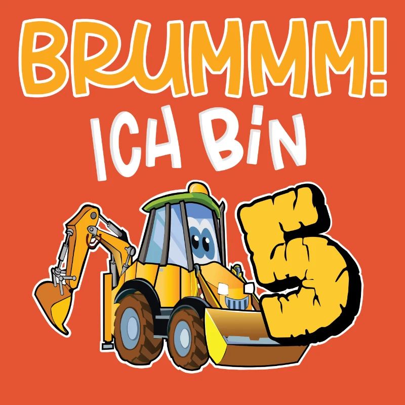 Brummmm Ich Bin 5 Jahre Bagger