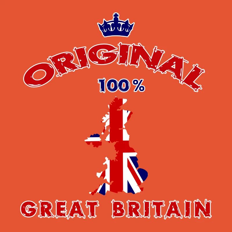 Design original 100 % drapeaux de Grande-Bretagne.