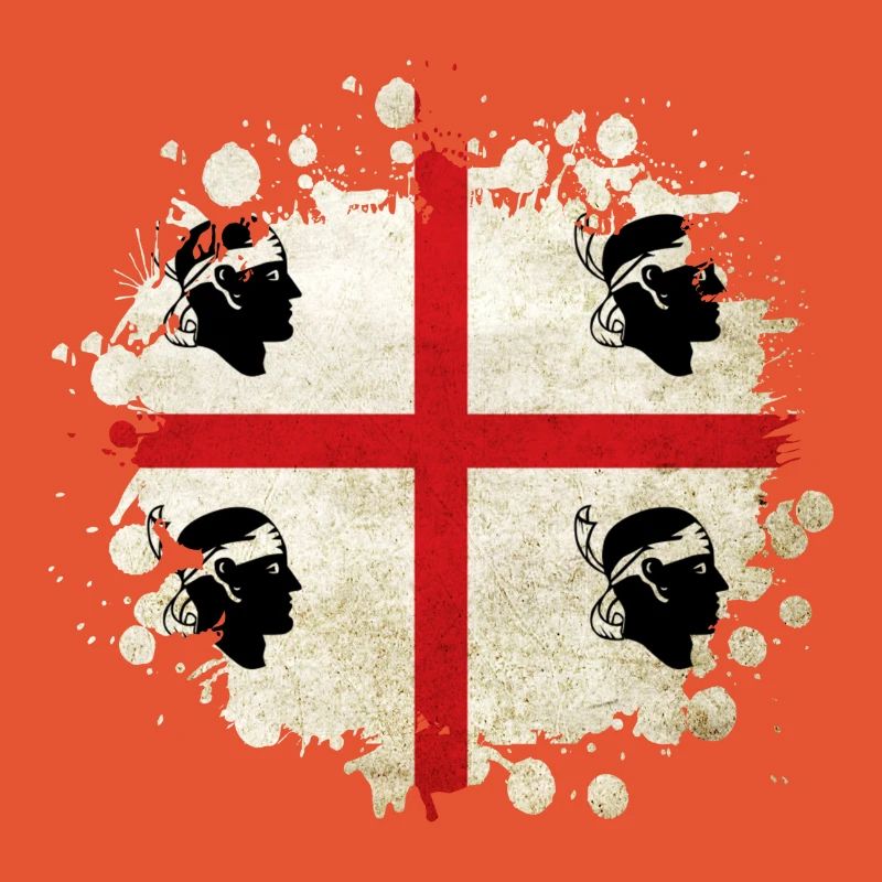 Design de drapeau vintage de la Sardaigne