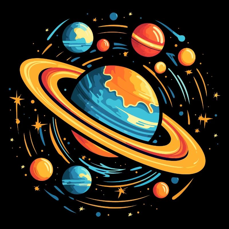 Space Galaxy Planets