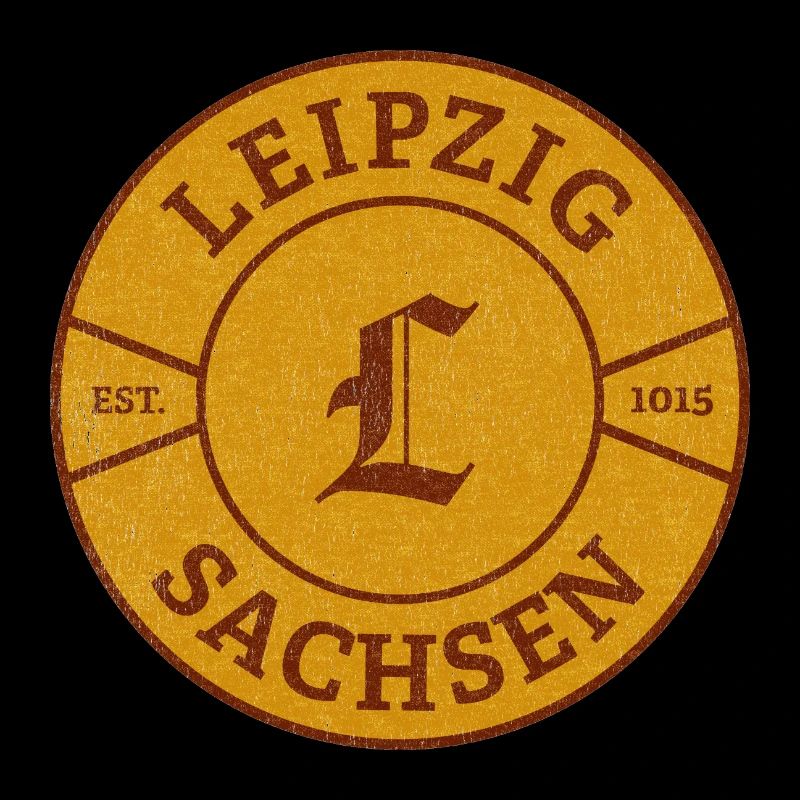 Sceau vintage de Saxe de Leipzig