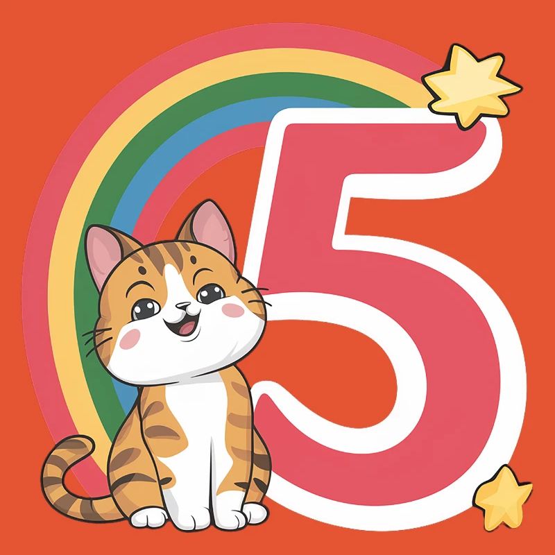 Chat mignon - 5e anniversaire - 5 ans