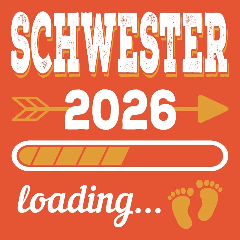 Schwester 2026 Loading große Schwester Geschenk