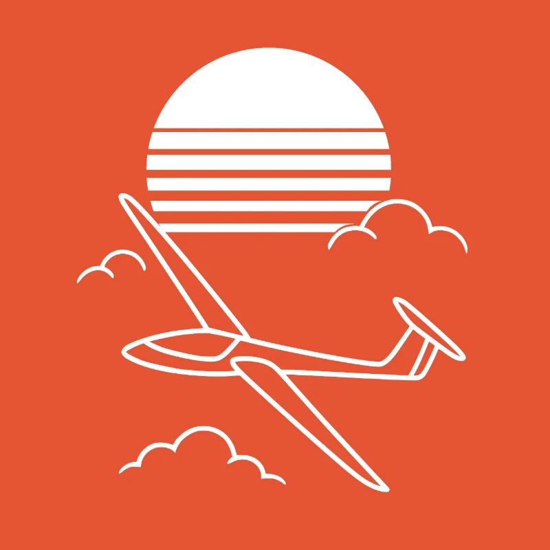 Gliding at sunset