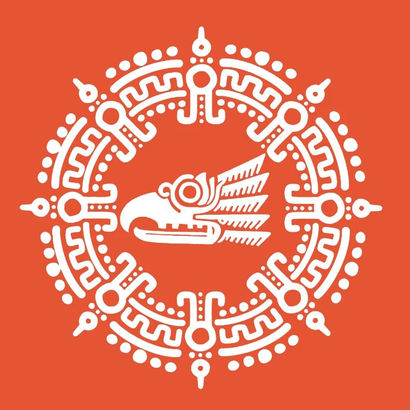 White Aztec symbol