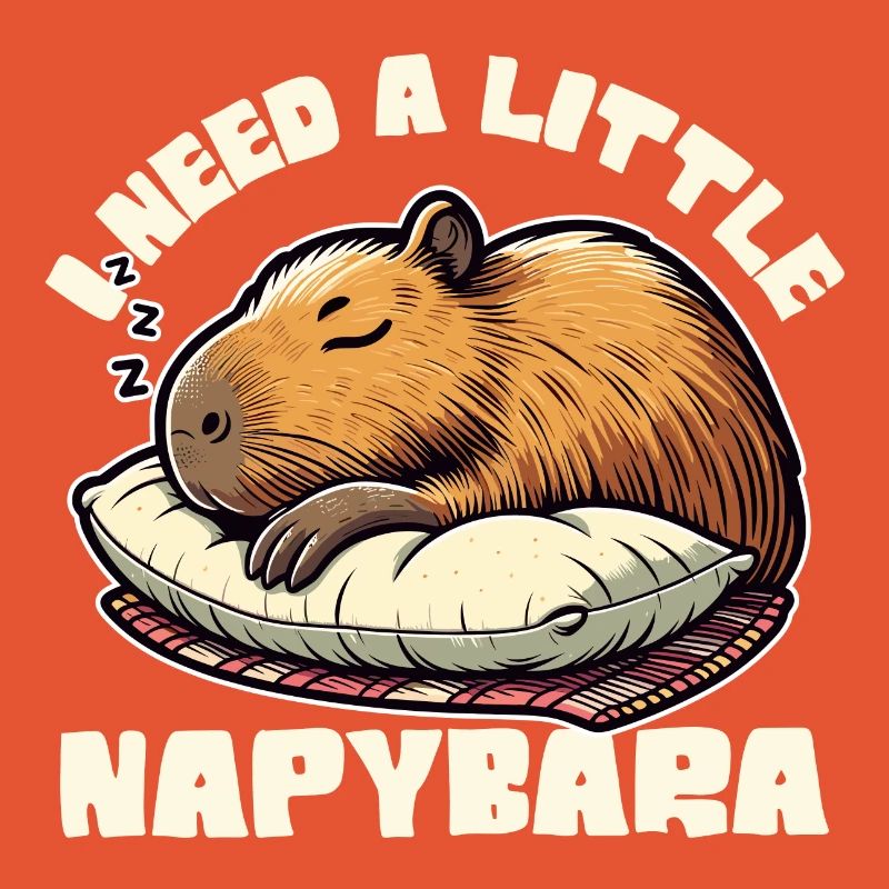 I Need a Little Napybara, Funny Capybara Design