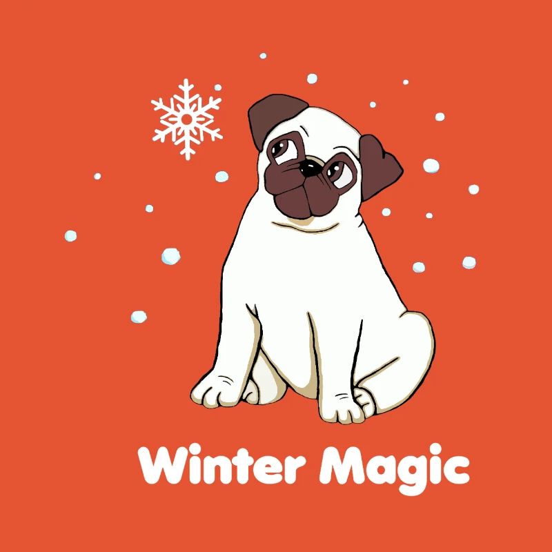 Winter Magic Pug
