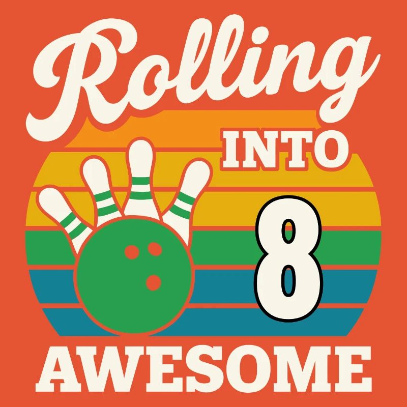 Bowling dans le design impressionnant du 8e anniversaire