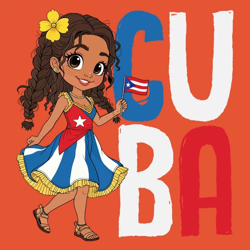 Cuba Pride & Home - Design du drapeau de Cuba