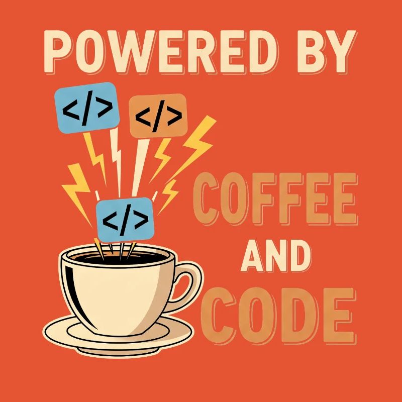 Programmer Coffee Motif Design