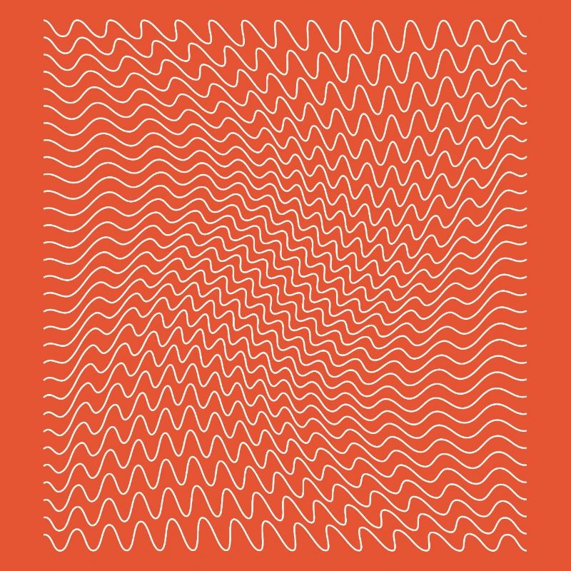 Impression d’illusion d’optique de ligne ondulée dynamique