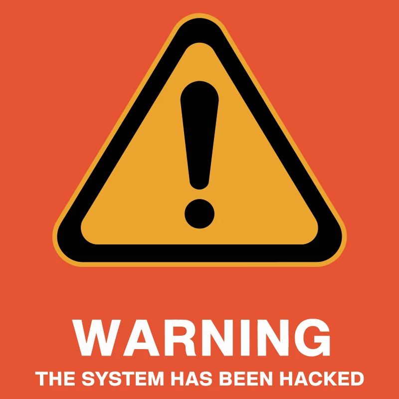 Warnsymbol für gehackte Systeme