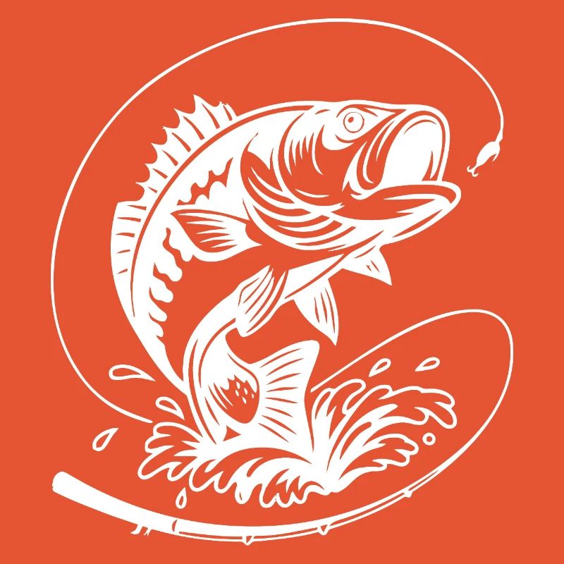 Dynamische Barschfisch-Illustration