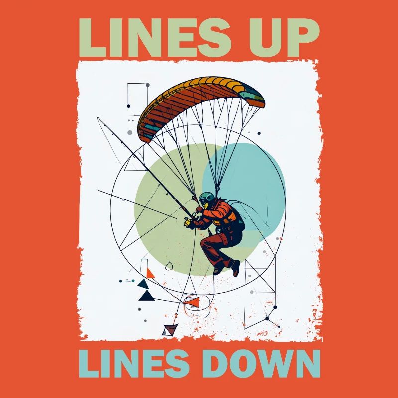 Adventurous skydive illustration