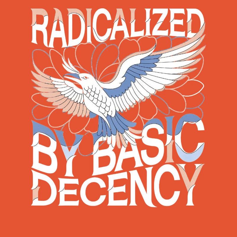 Radicalized by Basic Decency Statement Kunst