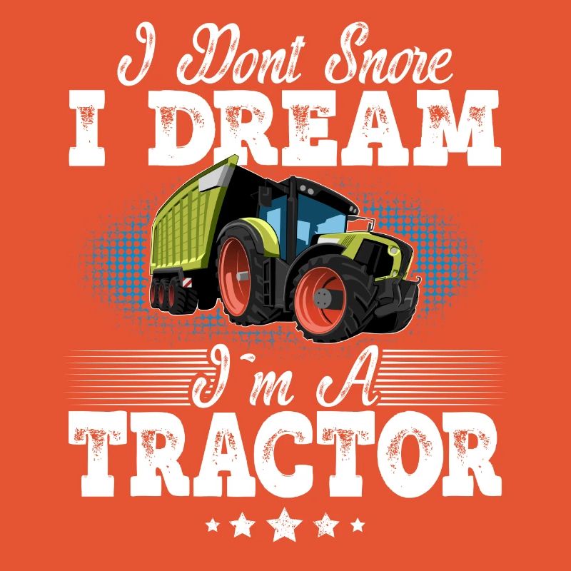 Tractor snoring funny saying