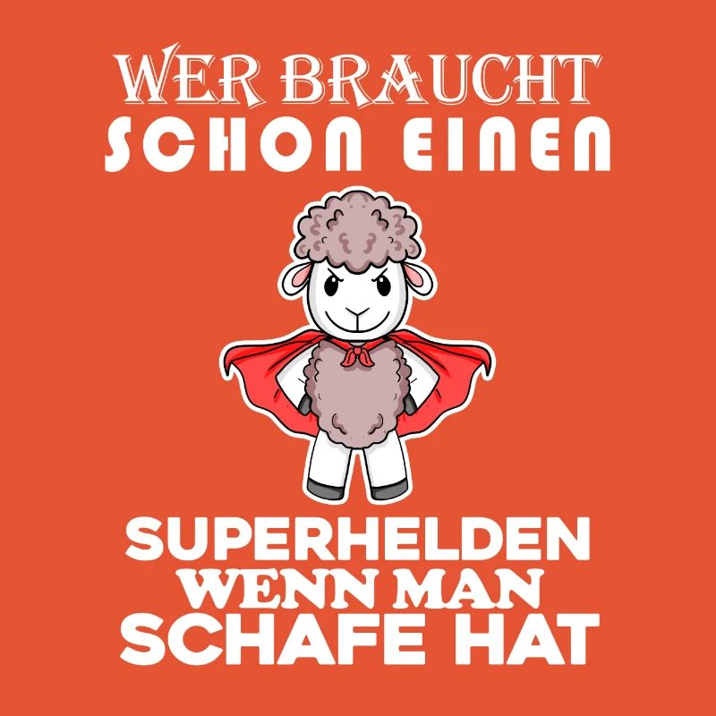 Schaf Superheld Hirte