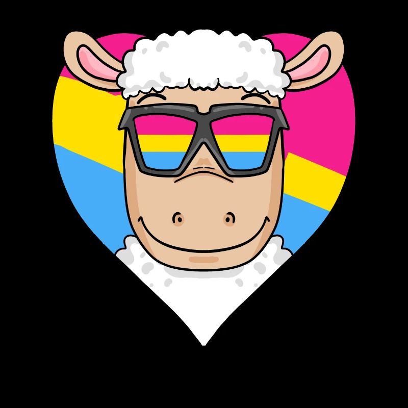 Pansexual Sheep Heart Gift