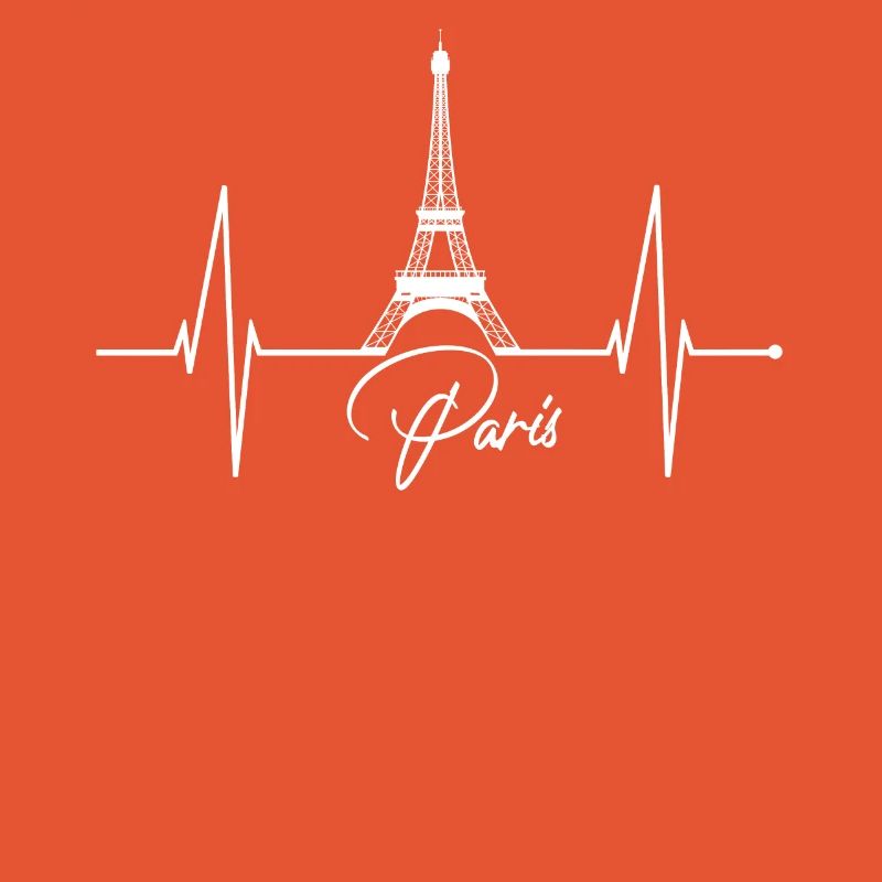 Paris Skyline Herzschlag Eiffelturm Frankreich