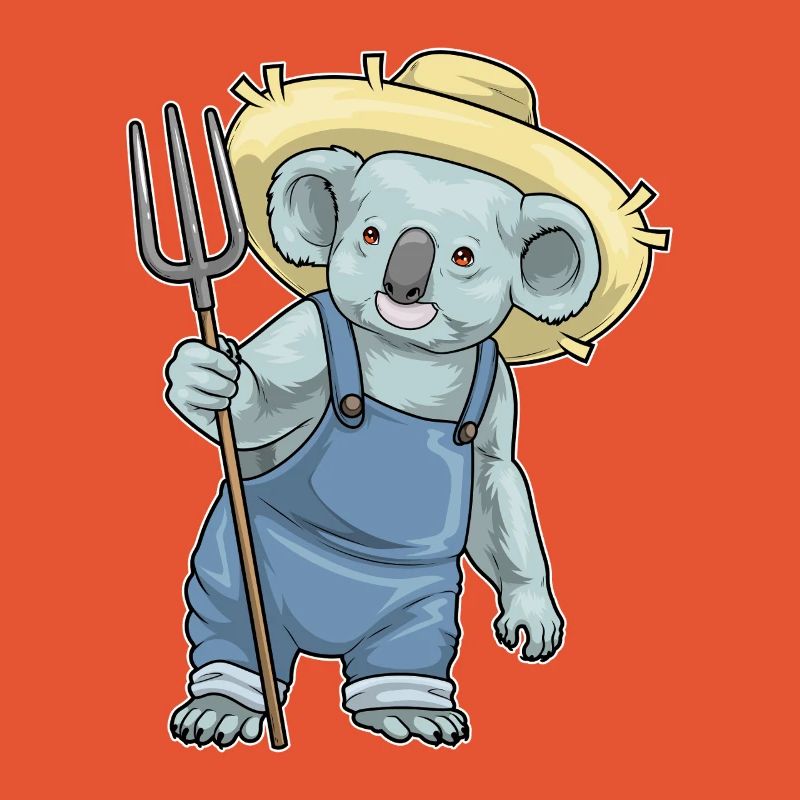 Koala Farmer Pitchfork