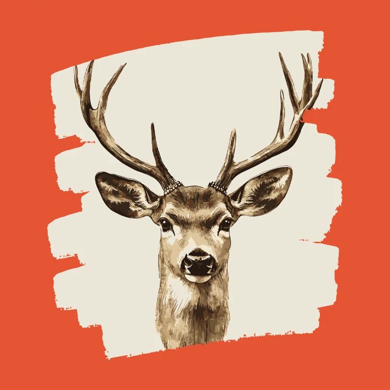 Cerf avec bois