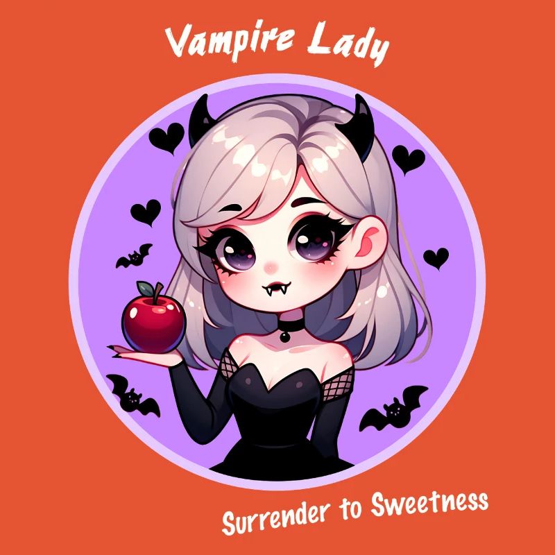 Cute Vampire Lady Kawaii Helloween Girl Devil