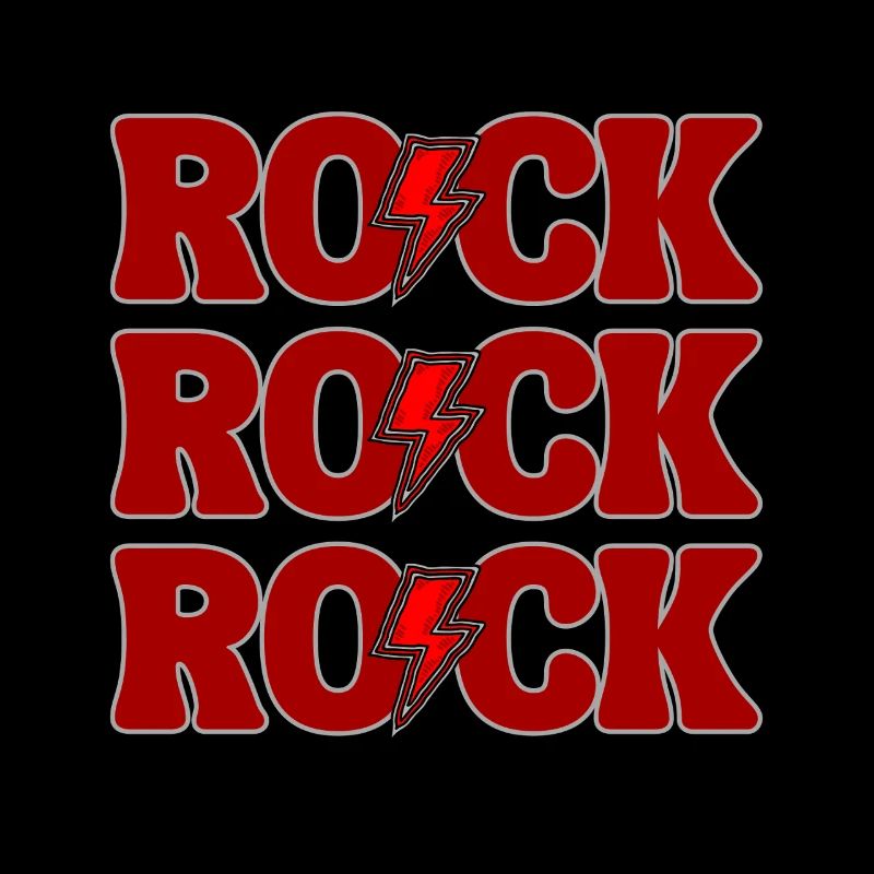 ROCK Three Red Logos